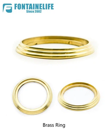 ฝาครอบพวยกาทองเหลืองพร้อมโอ-ริง