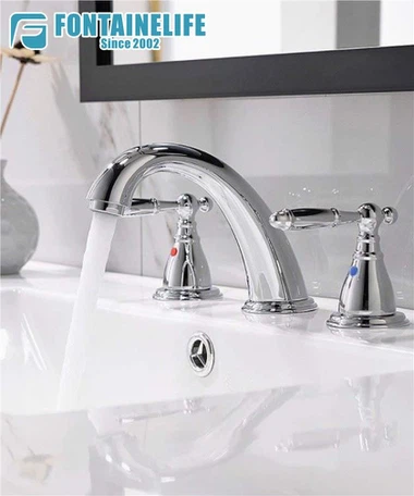 ก๊อกน้ำห้องน้ำโครเมี่ยมแบบดั้งเดิม