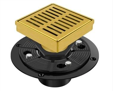 ท่อระบายน้ำพื้นฝักบัวสี่เหลี่ยมพร้อมหน้าแปลน