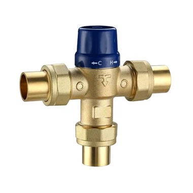 1/2" วาล์วผสมเทอร์โมสแตติกทองเหลือง