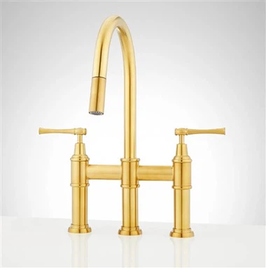 ก๊อกน้ำห้องครัวสะพานทองขัดเงา